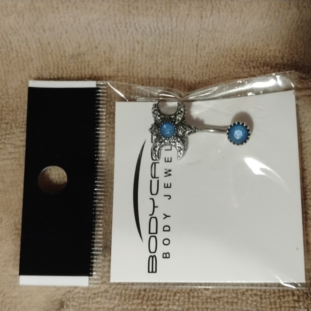 Body Candy Silver and Blue Earrings